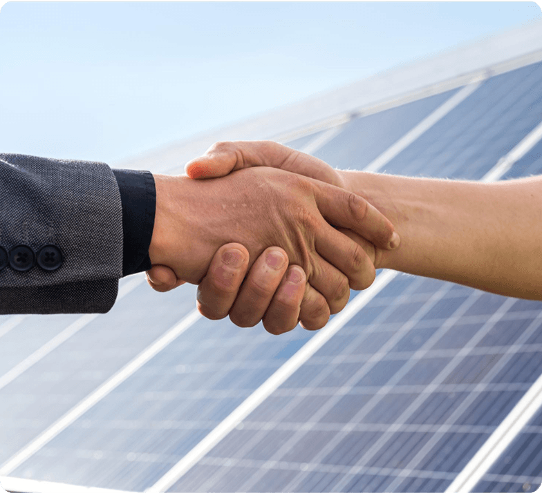 Instructor teaching renewable energy students